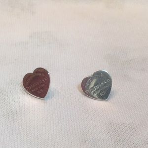 Authentic Tiffany and Co. heart earrings